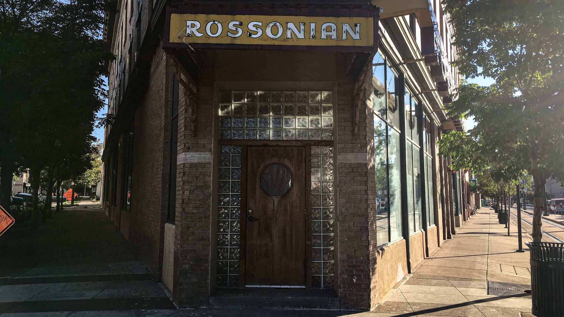 The Rossonian Hotel, once the heart of Black Denver's Five Point neighborhood, sits empty. It once hosted performances by Duke Ellington and Count Basie. Photo: Russell Contreras/Axios