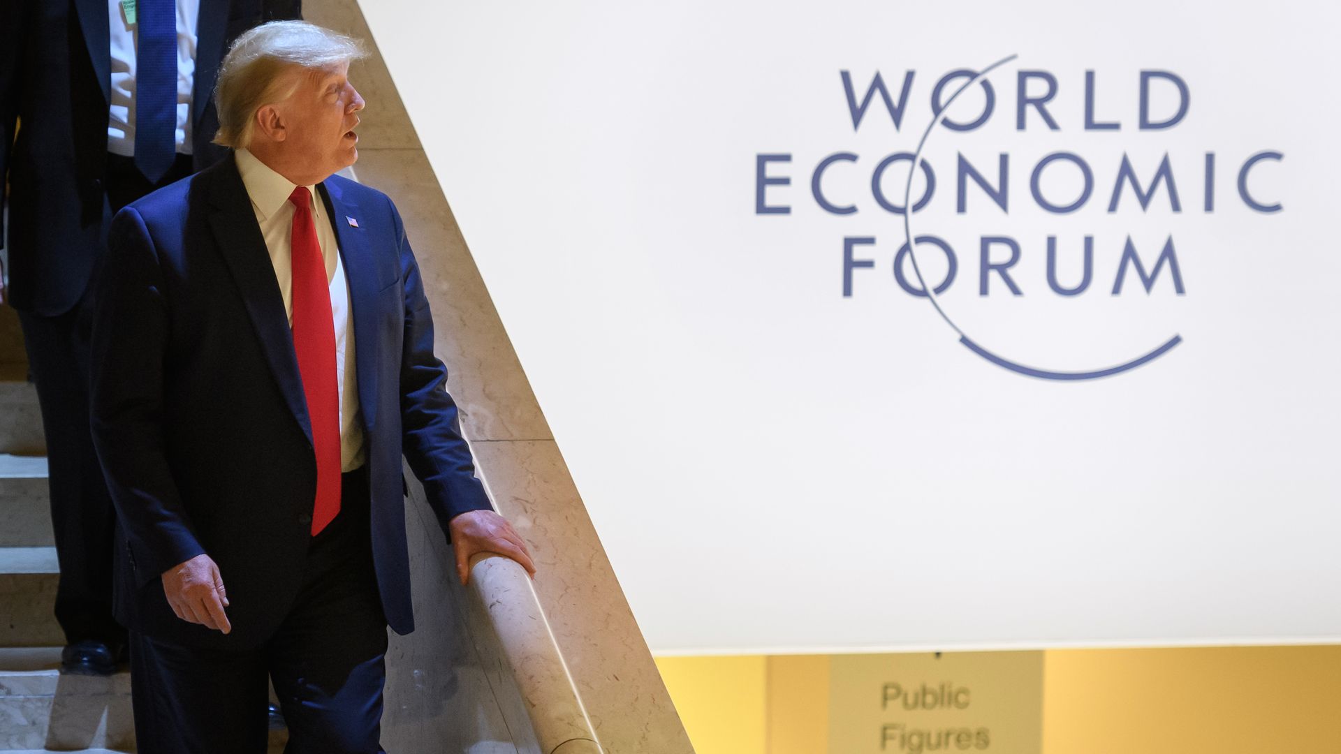 President Trump at the World Economic Forum annual meeting in Davos.