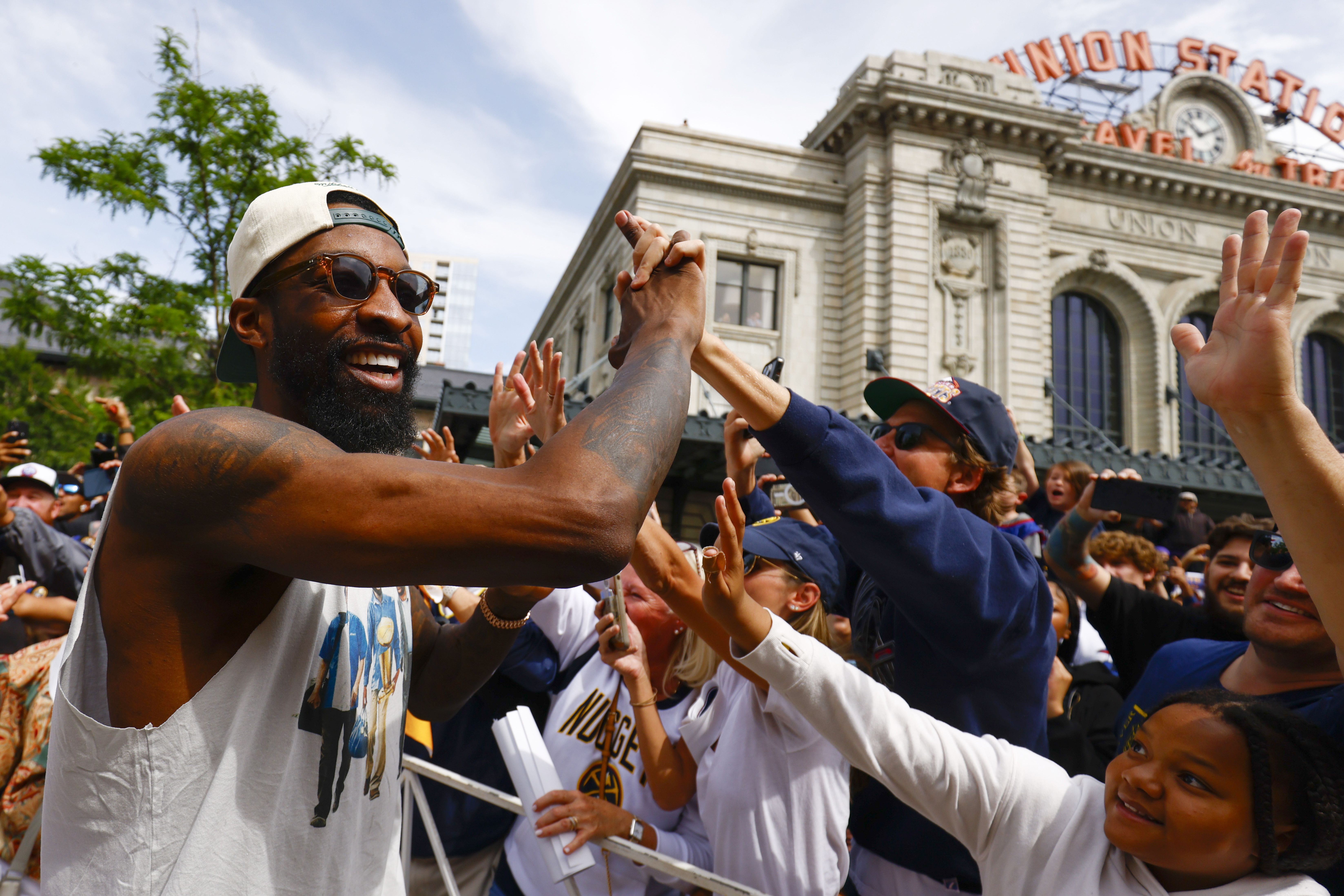 Thousands celebrate NBA champion Nuggets at parade