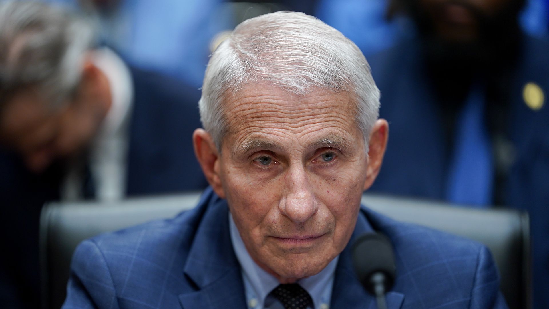 Dr. Anthony Fauci testifies during a Senate Homeland Security and Governmental Affairs Committee hearing.