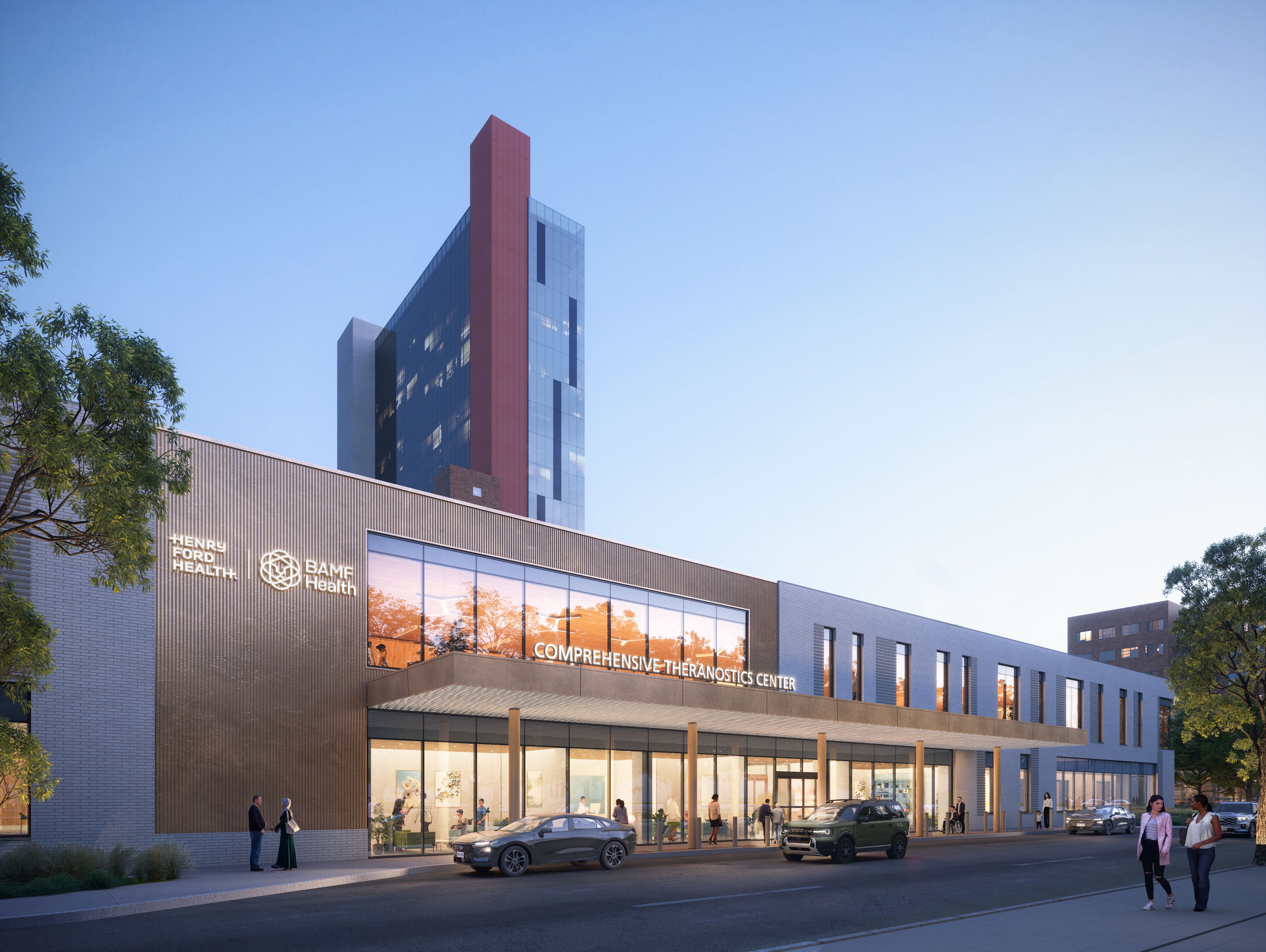 Rendering of the Gratiot Life Sciences Building.