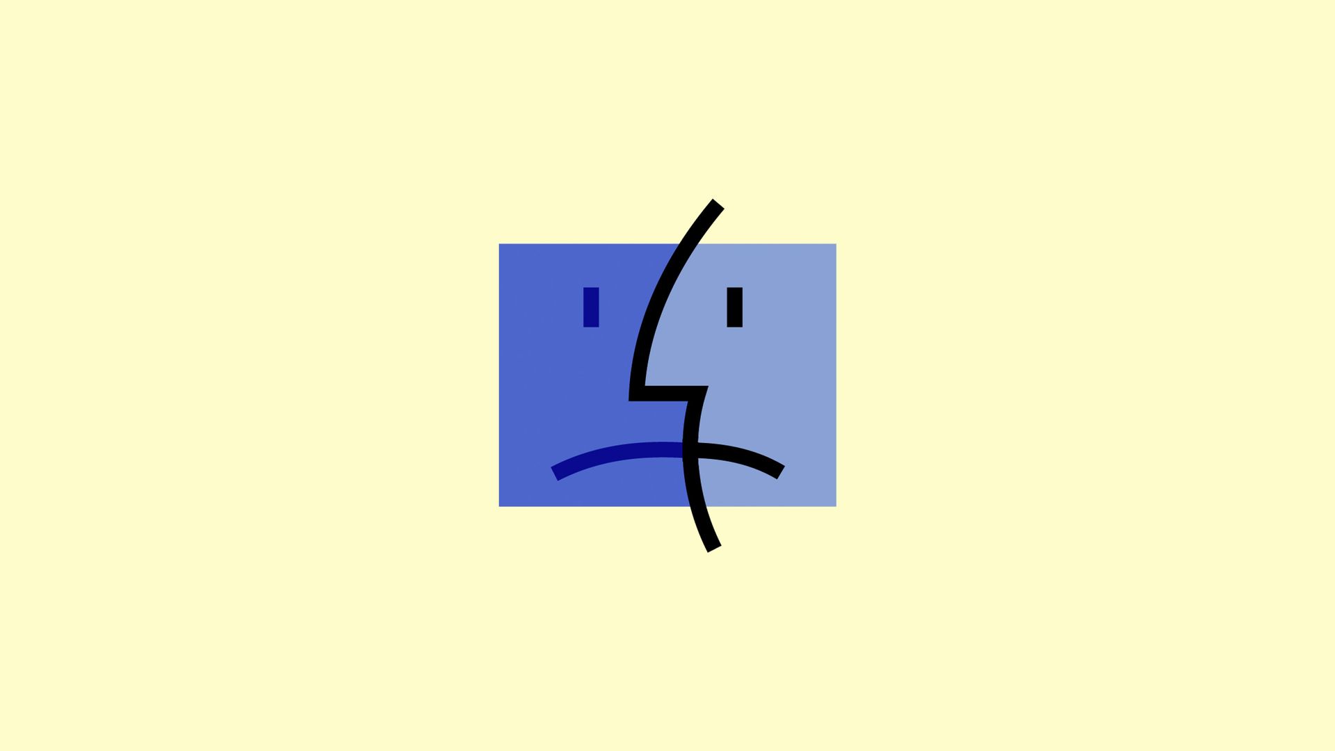 a sad Mac icon