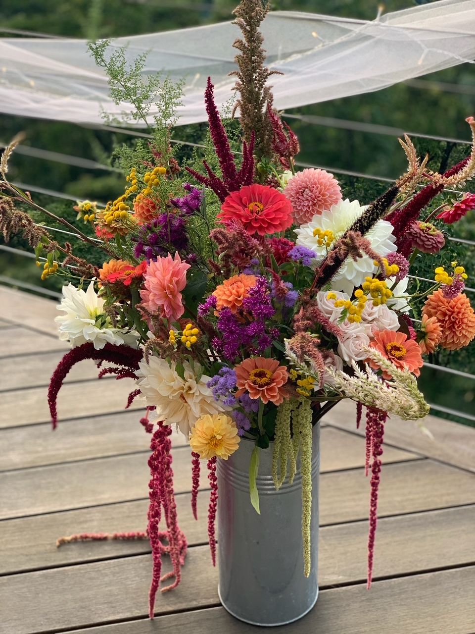 Urban Farm Girl Flowers in Black Mountain