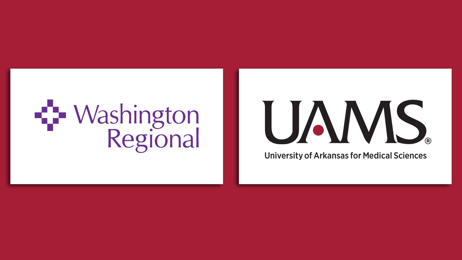 logos of Washington Regional and UAMS