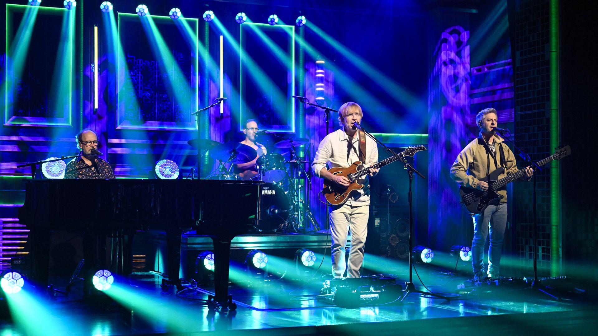  Phish performing on "The Tonight Show starring Jimmy Fallon." 