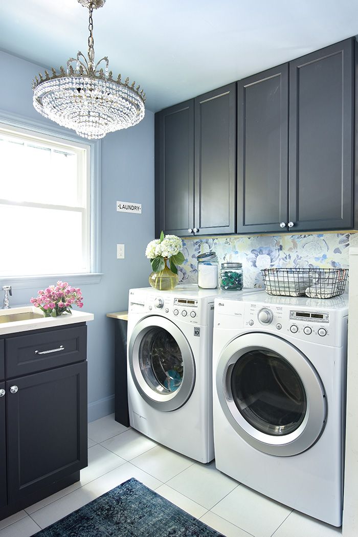 Mint Hill colonial remodel laundry