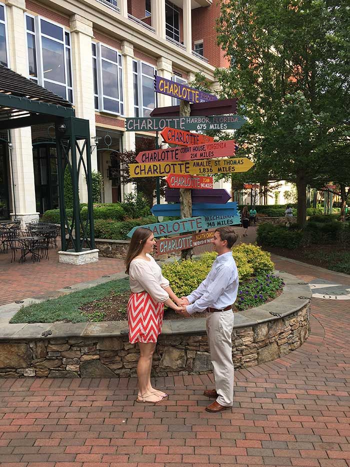 directional sign on the green