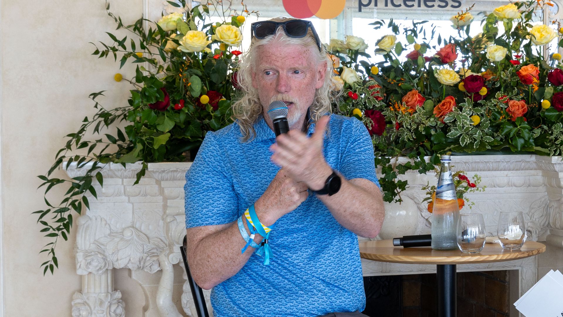 Twitch CEO Dan Clancy speaks onstage at an Axios event in Cannes, France.