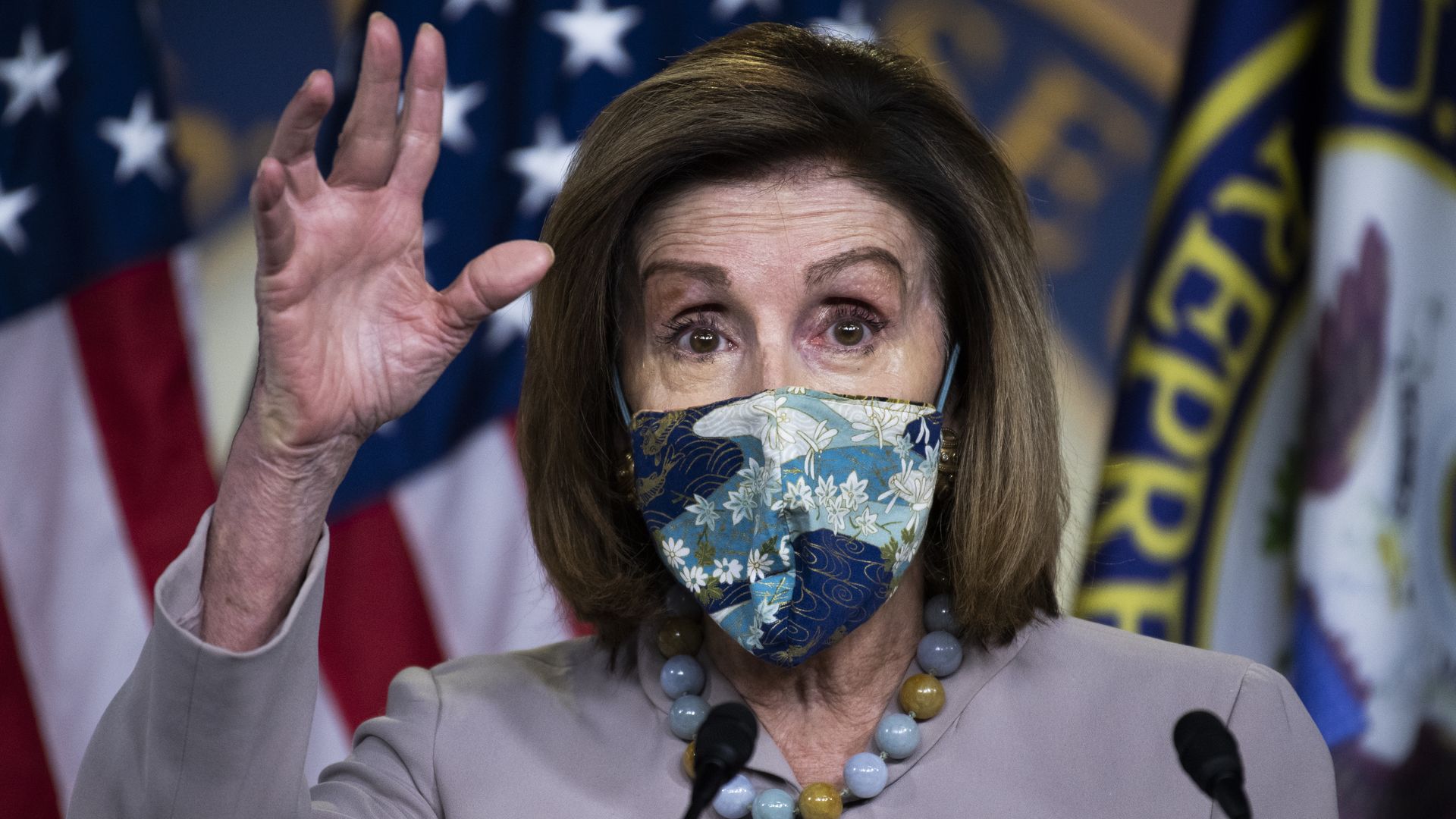 Speaker of the House Nancy Pelosi, D-Calif., conducts her weekly news conference.