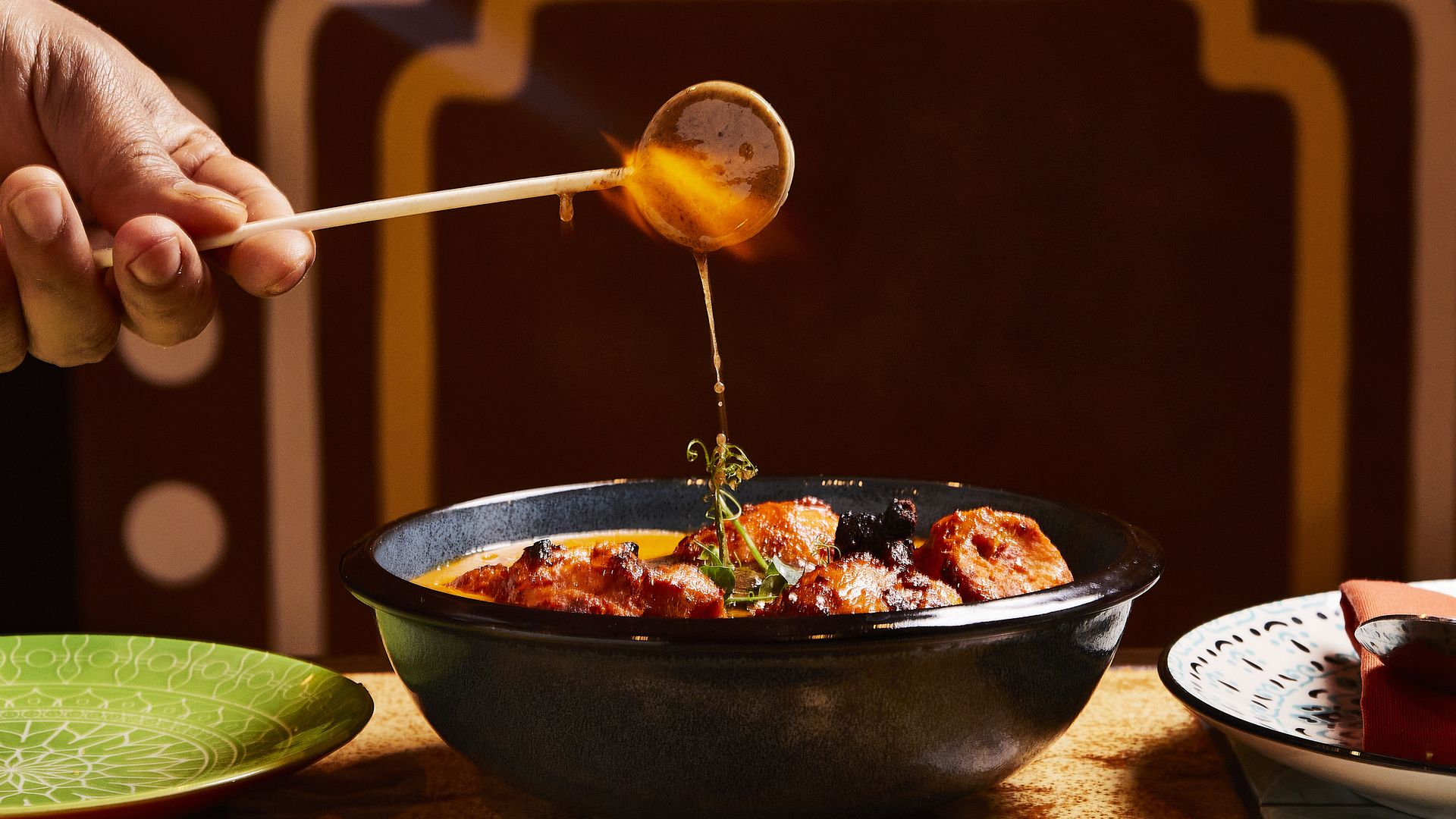 A bowl of butter chicken