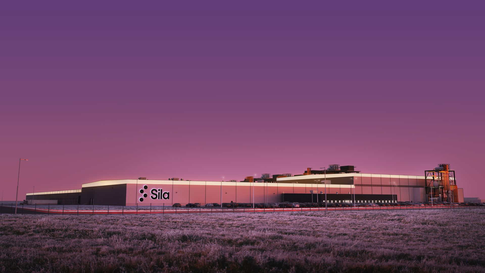 Sila's battery materials plant in Moses Lake, Wash.