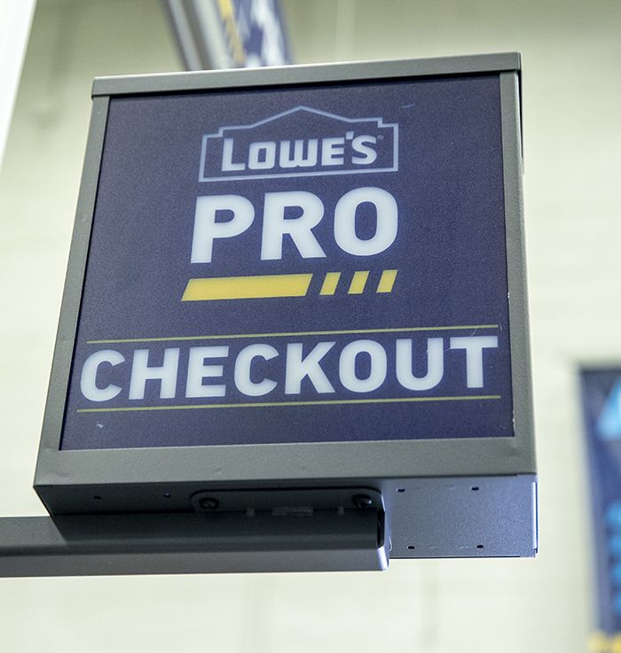 Lowe's pro customer checkout