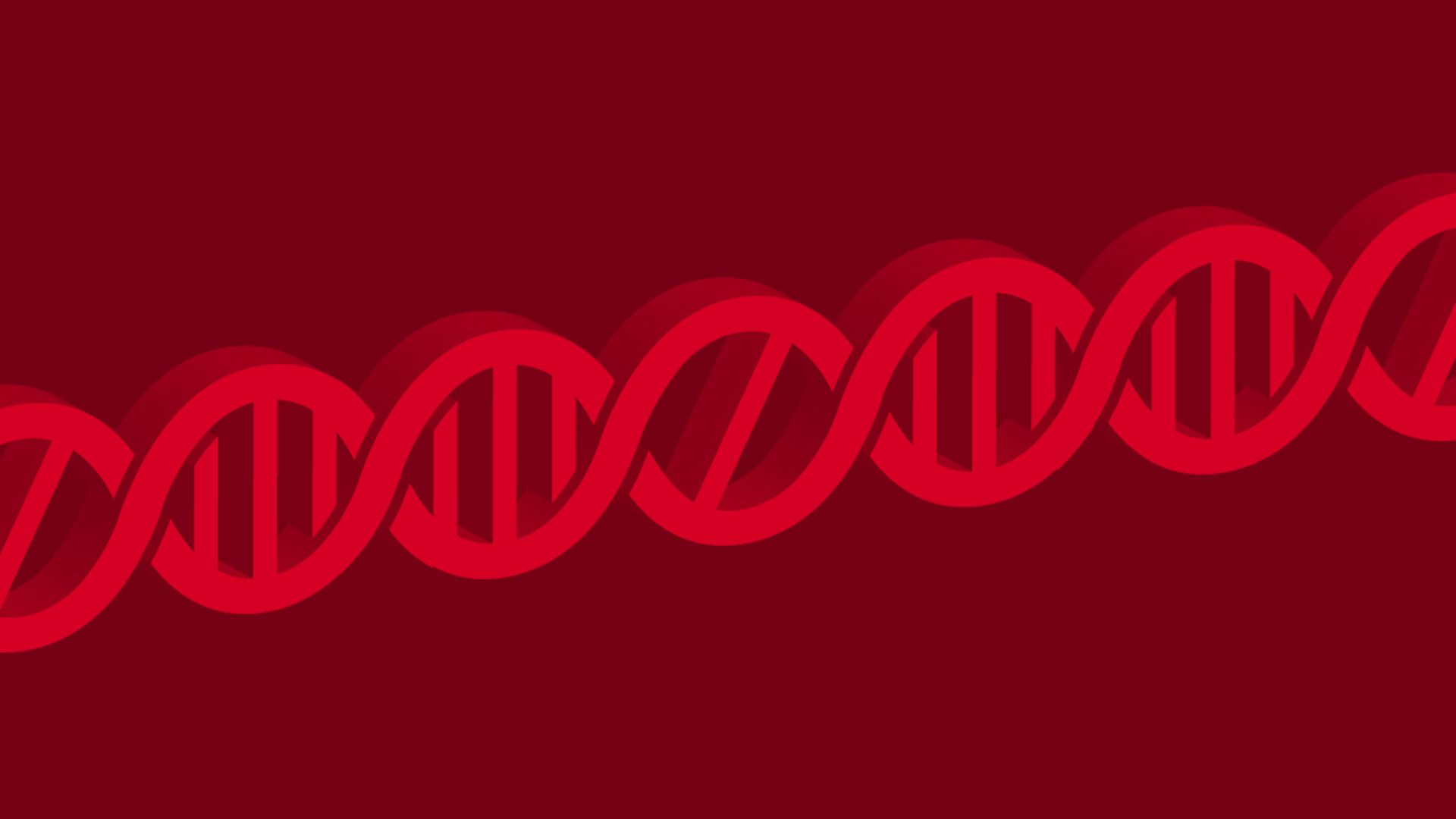 Illustration of a DNA strand with the middle link having a no-go sign