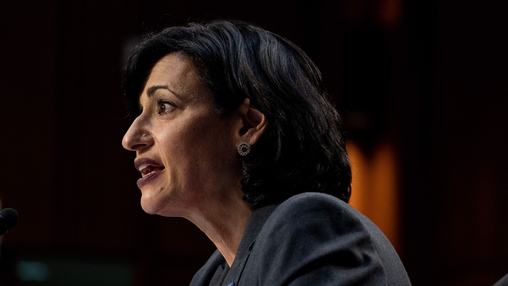 Photo of Rochelle Walensky's side profile