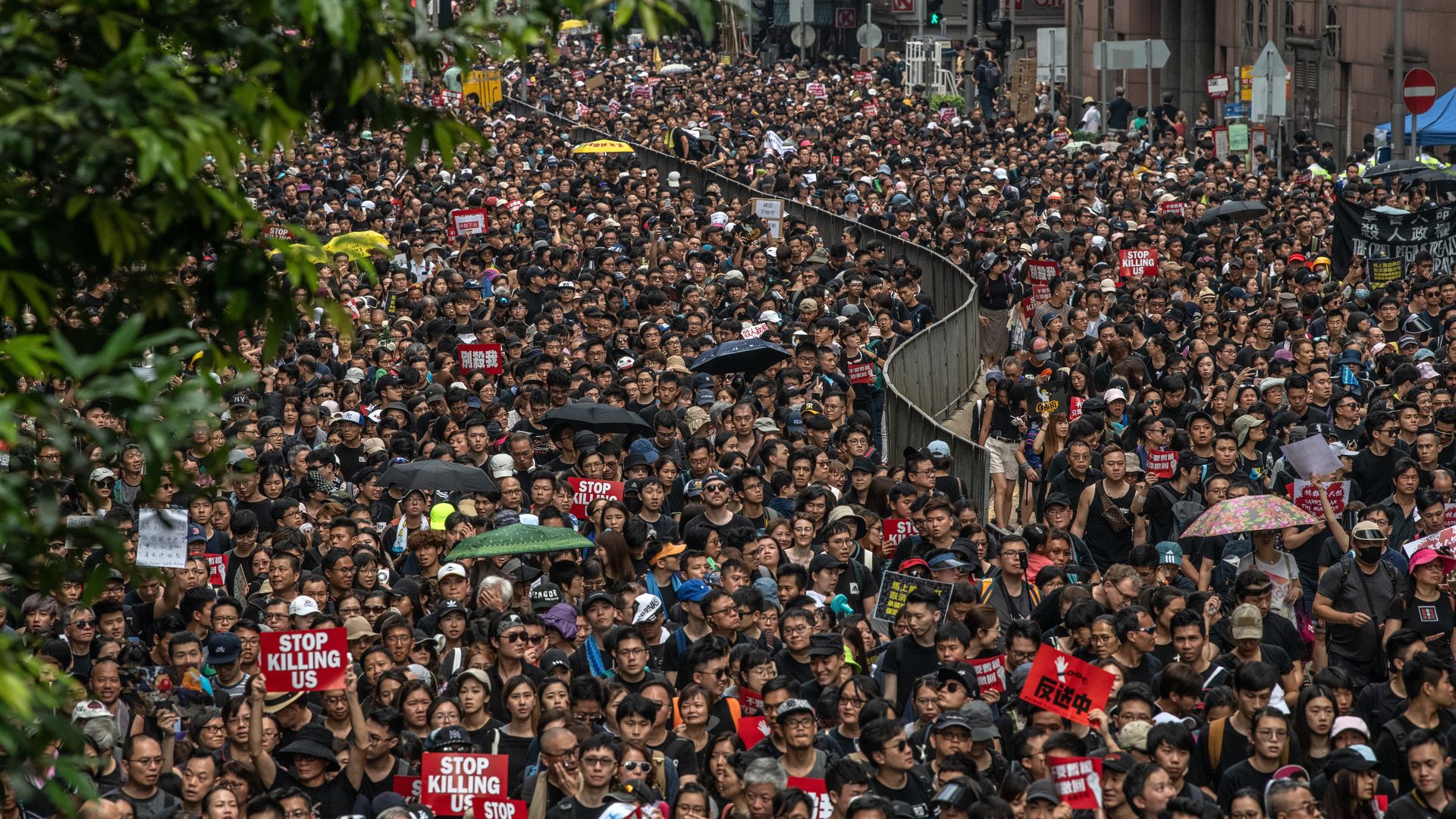 Thousands rally in Hong Kong, despite clashes with police days earlier.