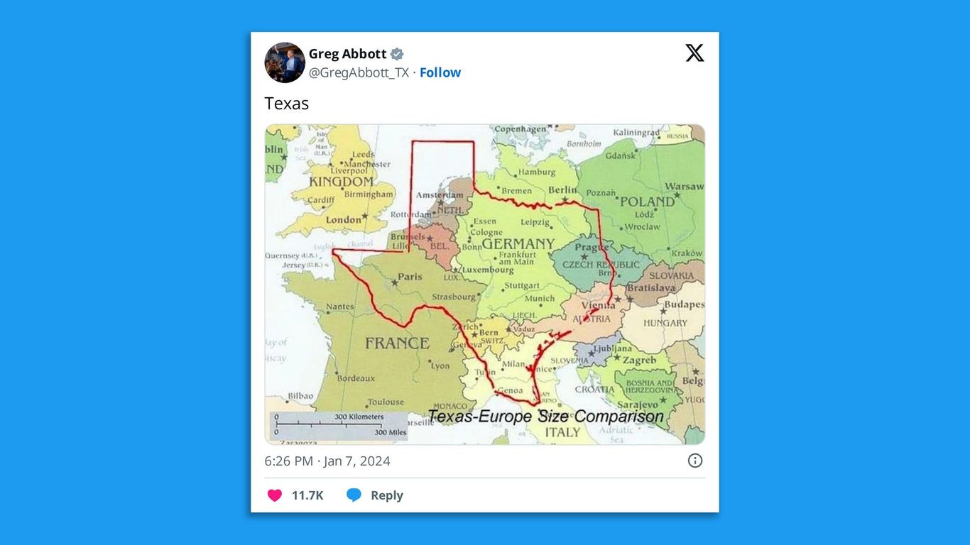 📍 1 superimposed map of Texas to go - Axios Houston