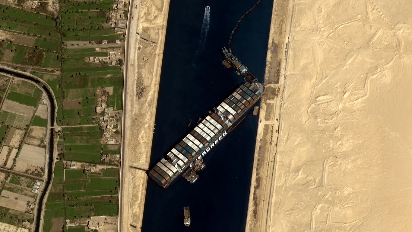 Suez Canal stuck ship update Still unclear when it will be dislodged