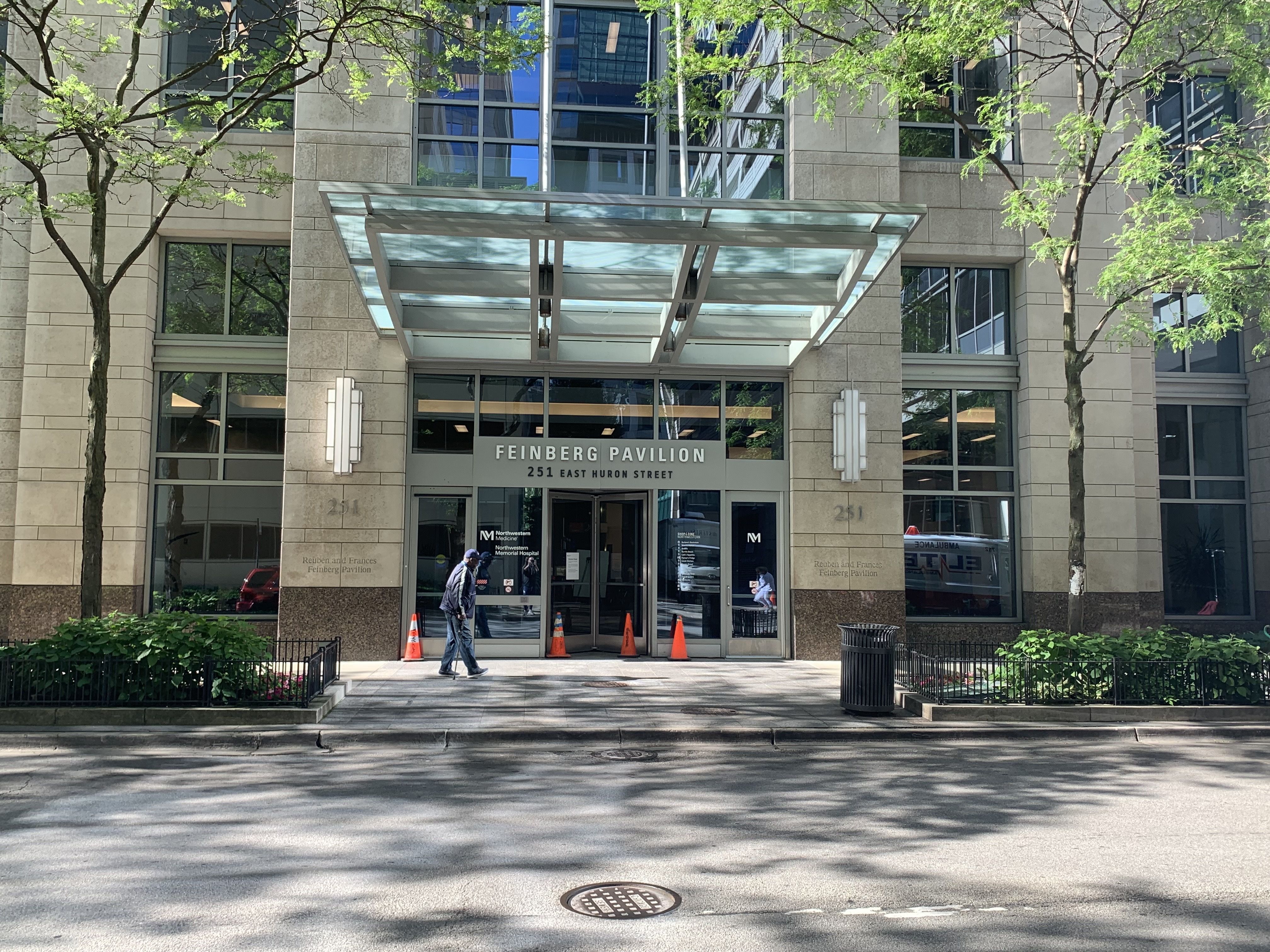 Photo of the front of a hospital