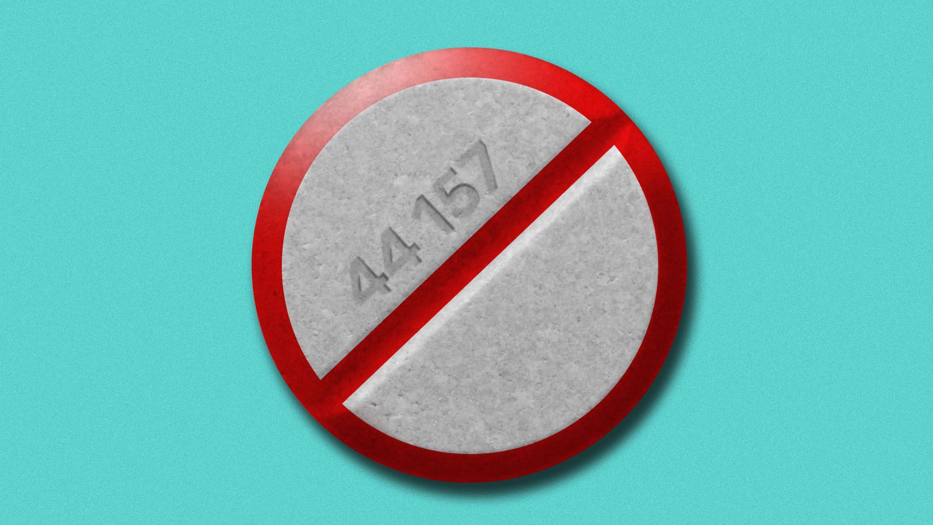 Illustration of an aspiring tablet with a "no" sign over it