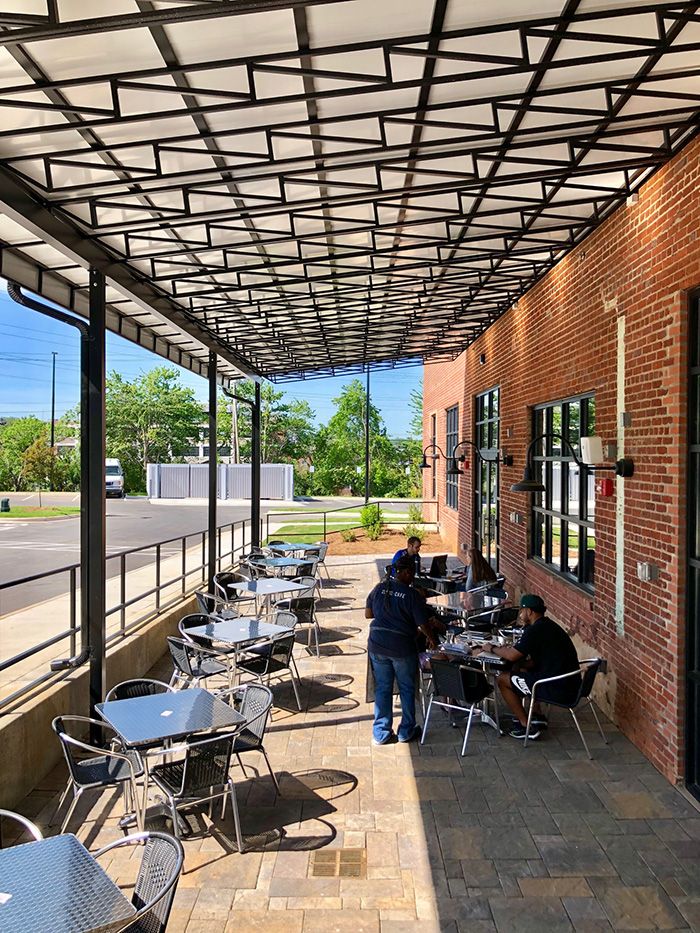 patio at community matters cafe