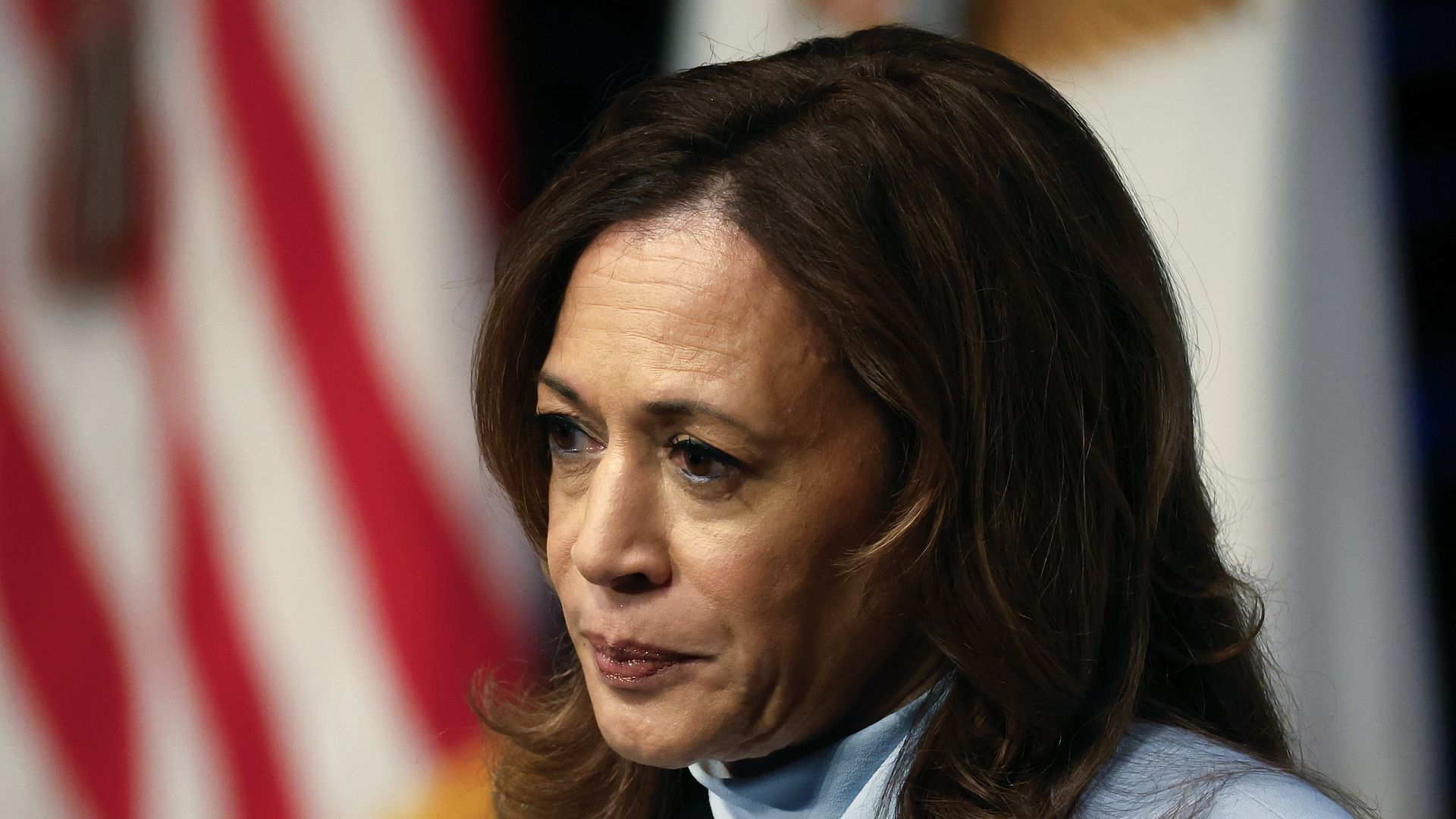 Democratic presidential nominee, U.S. Vice President Kamala Harris delivers remarks at the Congressional Hispanic Caucus Institute's 47th Annual Leadership Conference