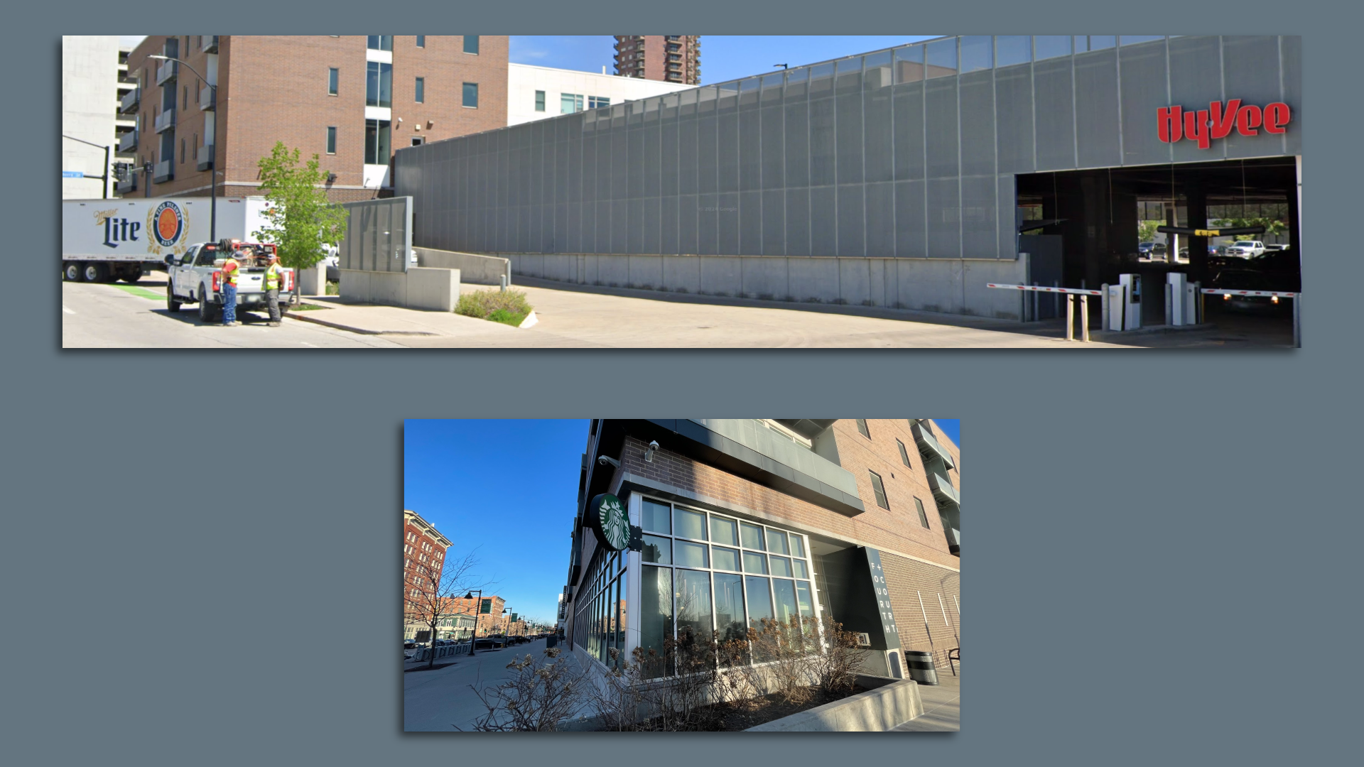 A photo of the Starbucks in the downtown Hy-Vee.