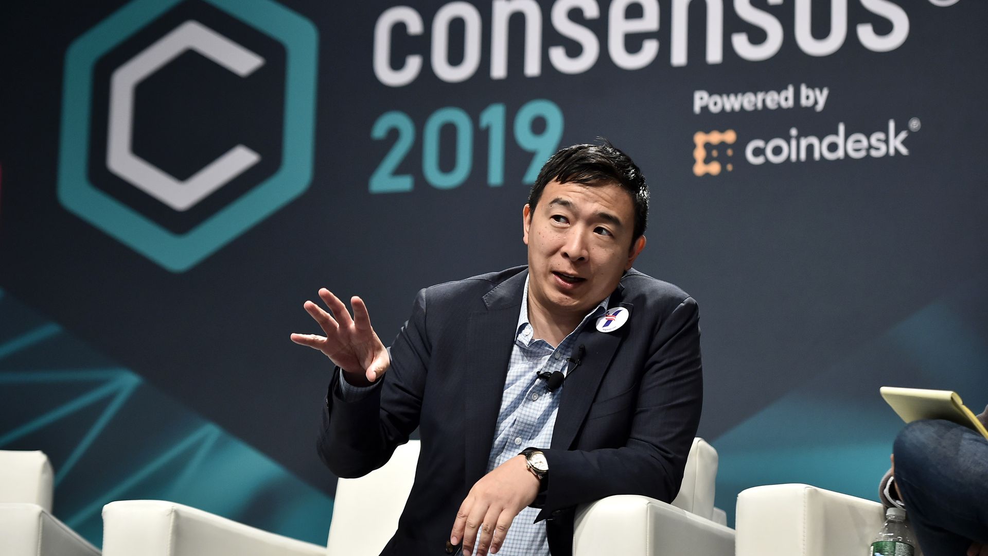 Presidential Candidate and Entrepreneur Andrew Yang attends Consensus 2019 at the Hilton Midtown on May 15, 2019 in New York City. 
