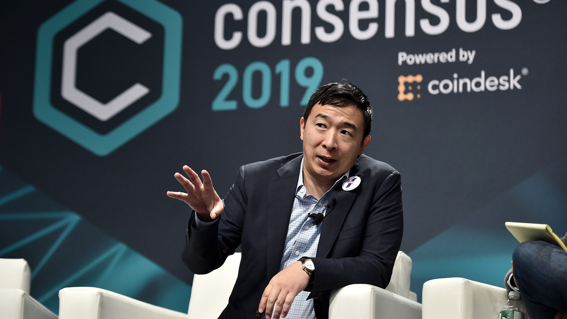 Presidential Candidate and Entrepreneur Andrew Yang attends Consensus 2019 at the Hilton Midtown on May 15, 2019 in New York City.
