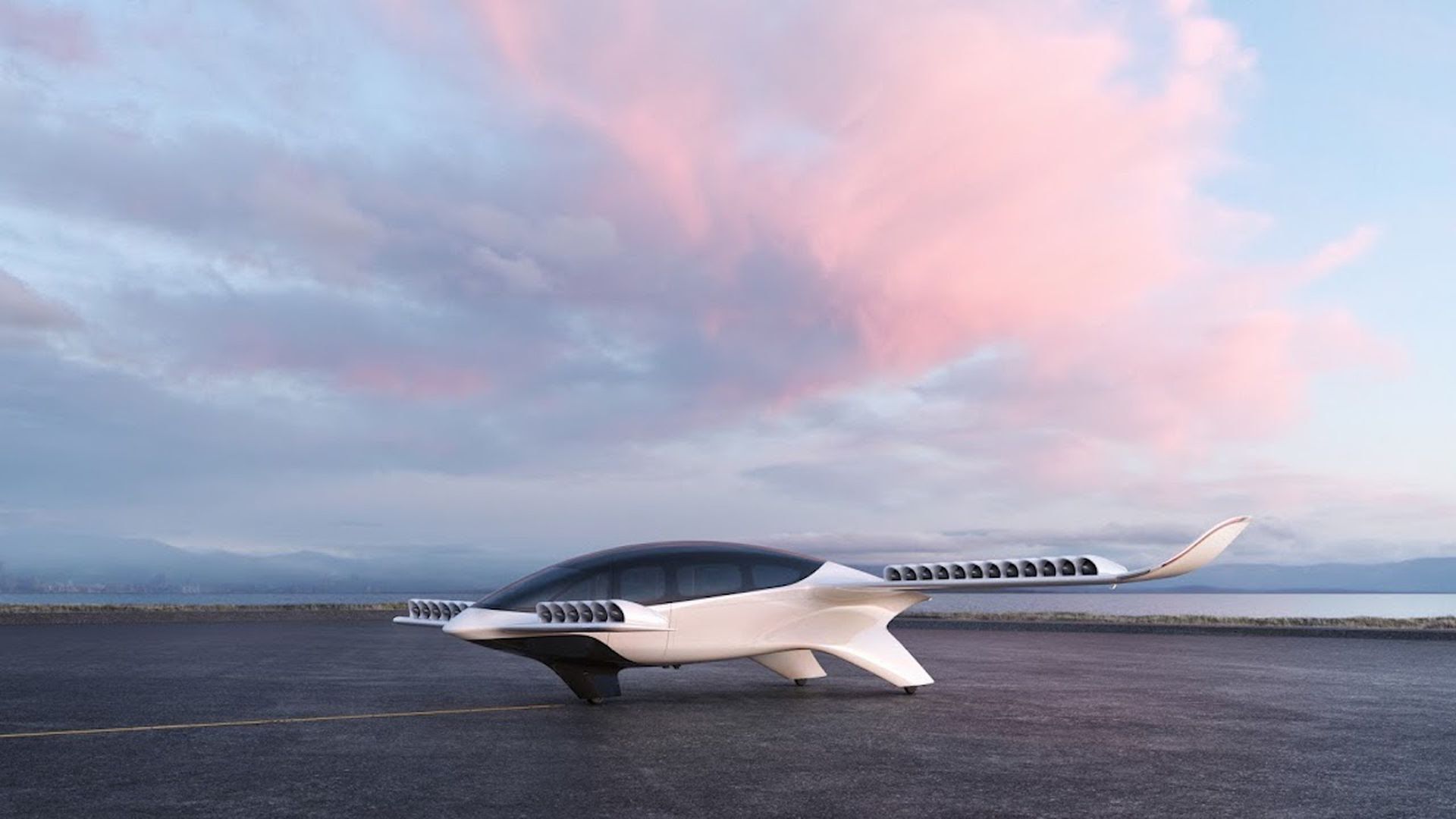 A photo of an electric plane.