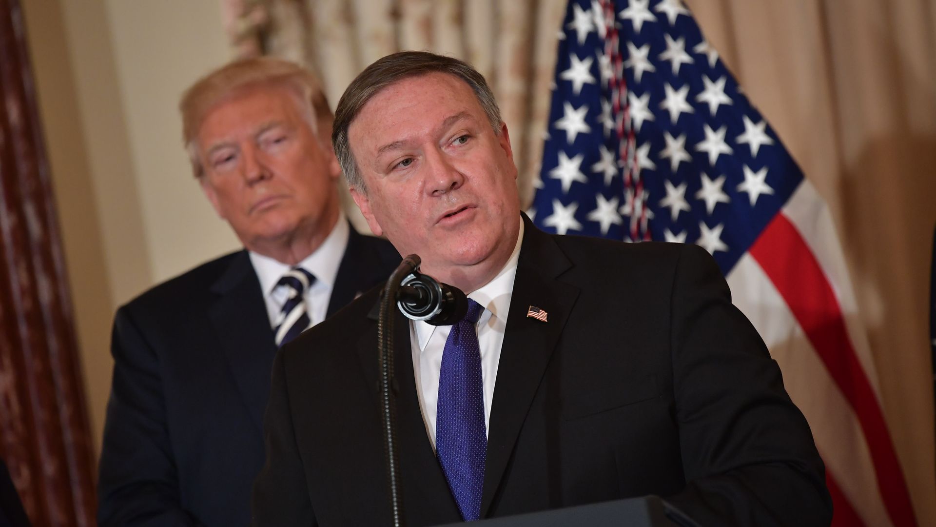 President Trump and Secretary of State Mike Pompeo. 