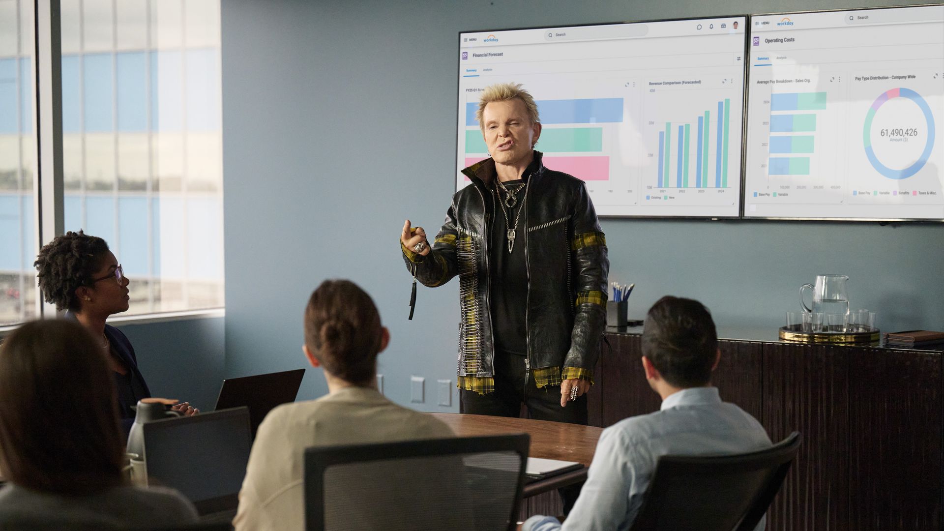Billy Idol talks to accountants