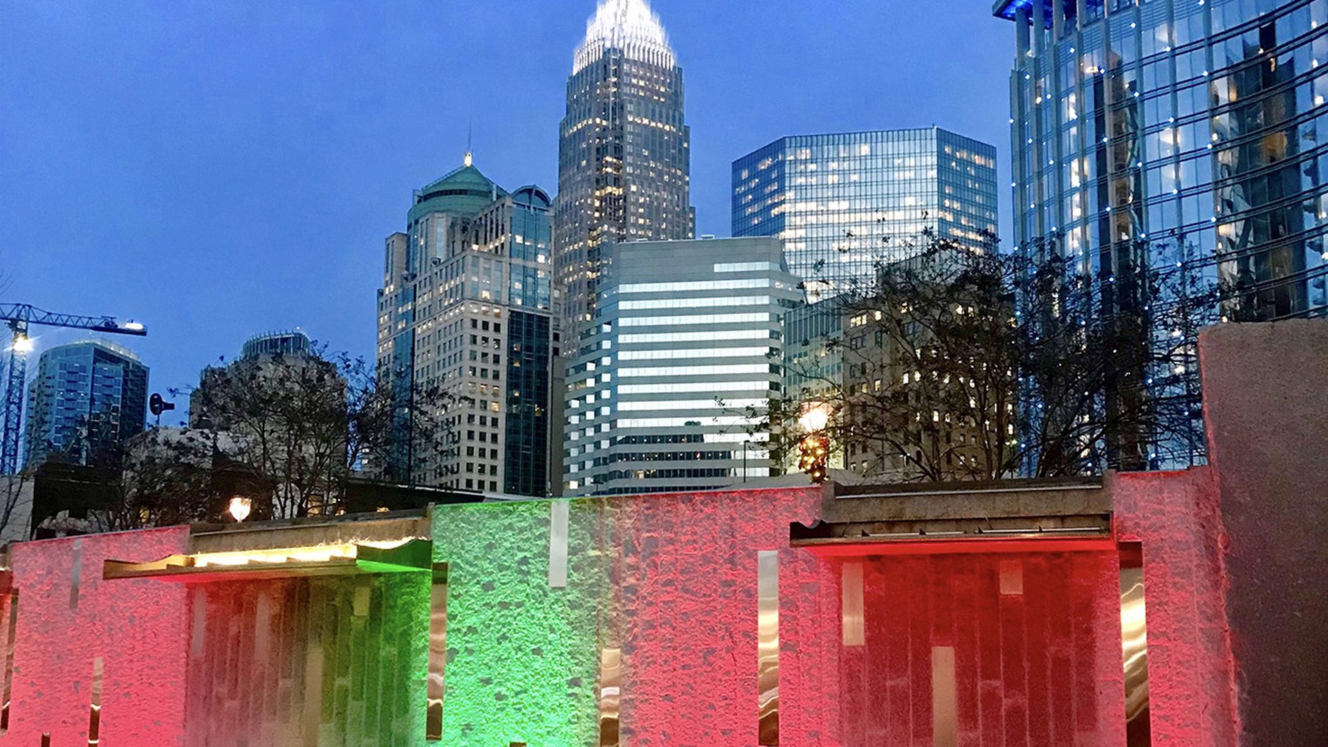 charlotte night skyline