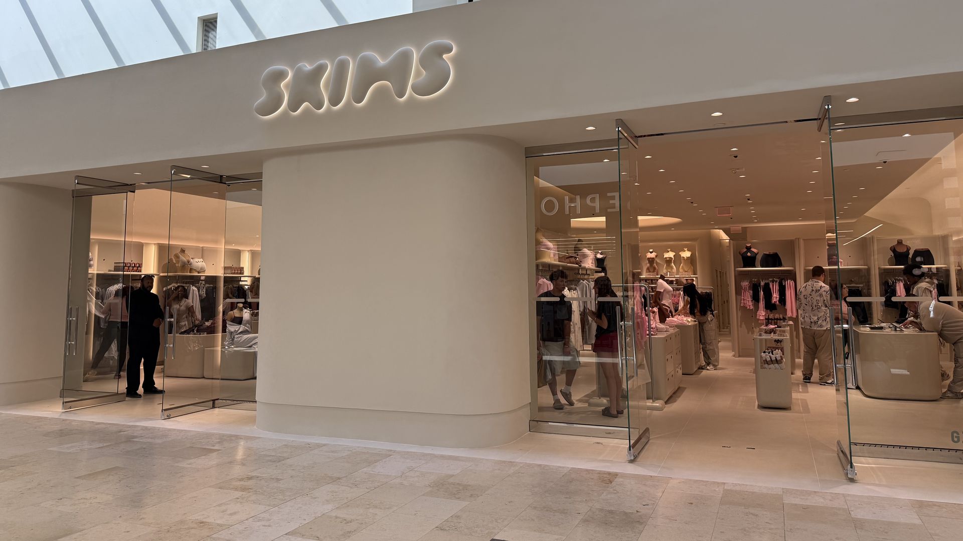 exterior of skims store