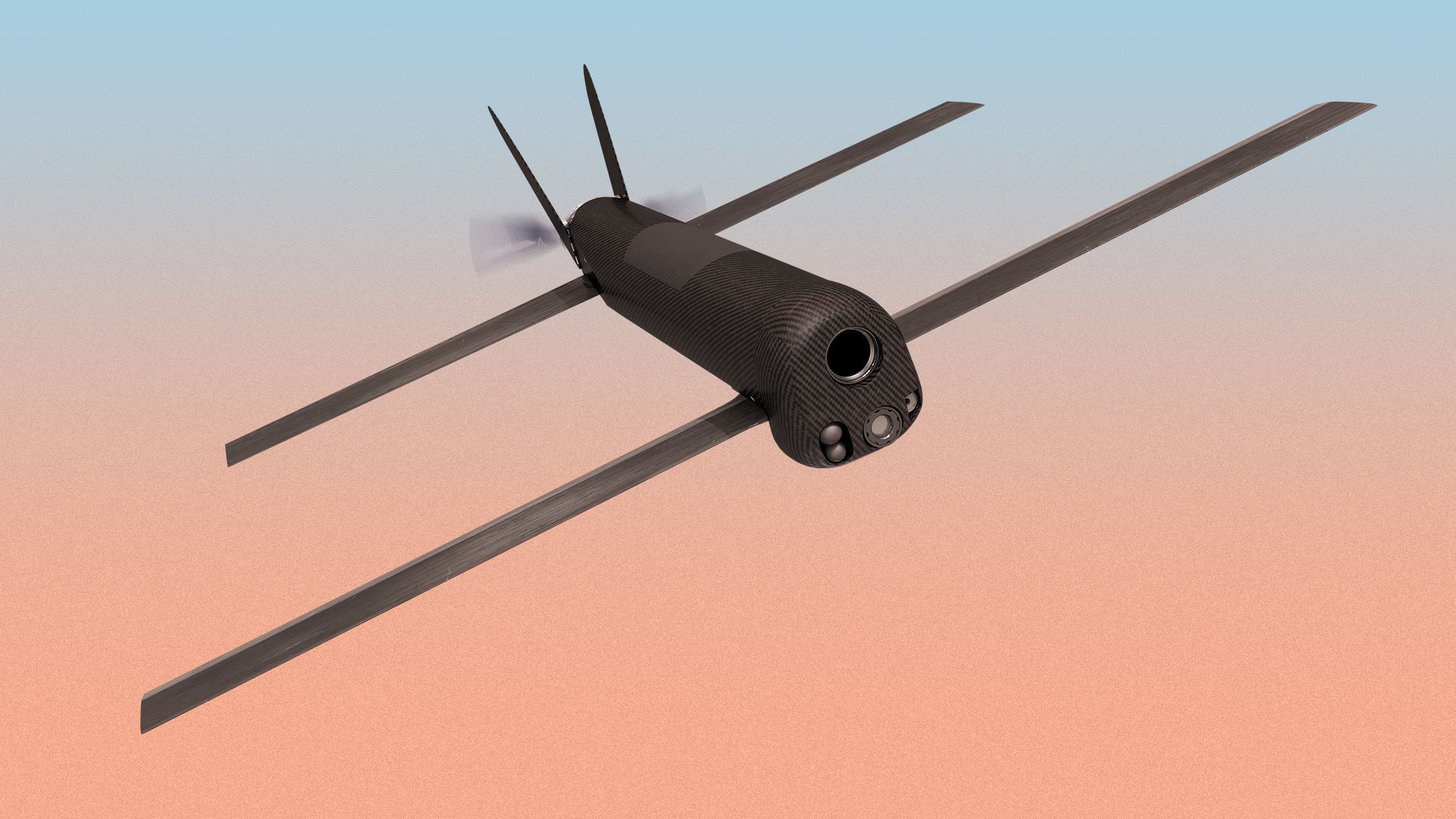 Photo illustration of the Switchblade 300 drone.