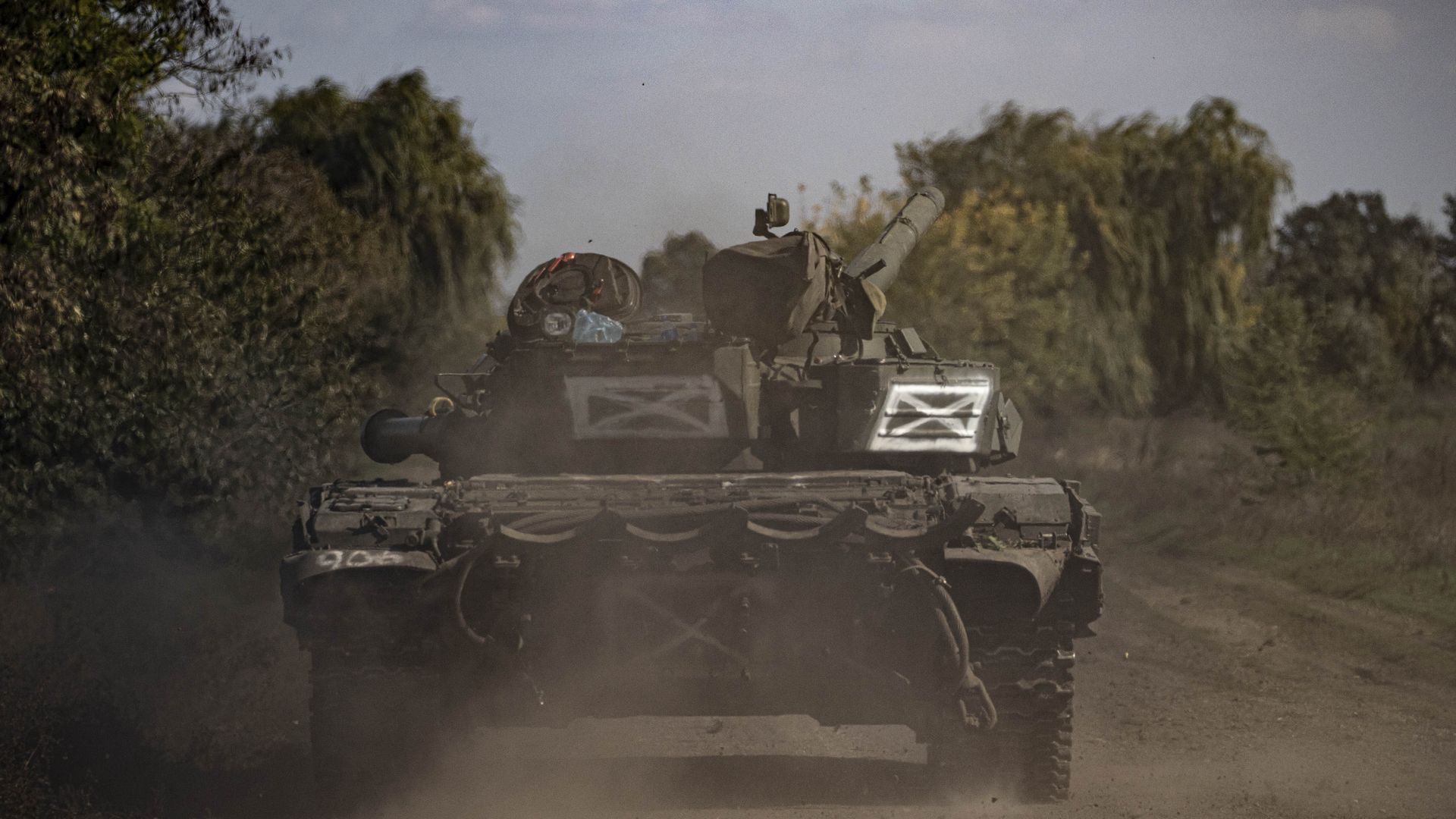 A view of the village, located in the border of the Kherson region where the control was again taken by the Ukrainian forces.