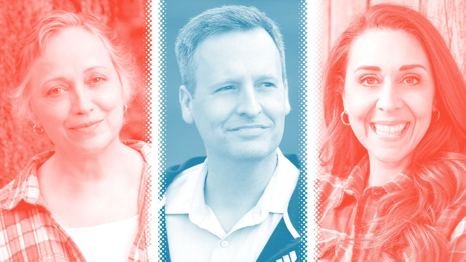 Side-by-side of Sue Kuehl Pederson (R), Dave Upthegrove (D) and Jaime Herrera Beutler (R).