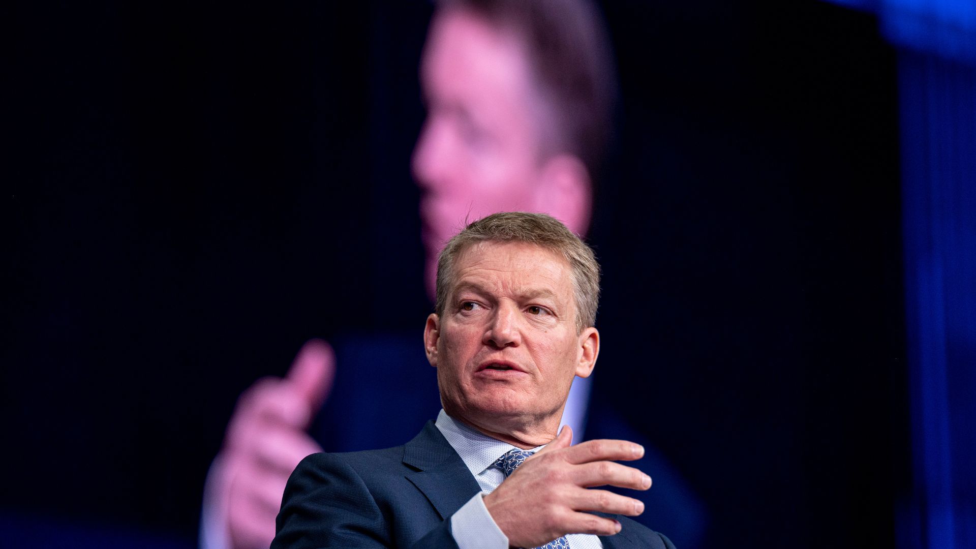 Kevin Mandia, former chief executive officer of Mandiant, during a keynote at the RSA Conference in San Francisco.