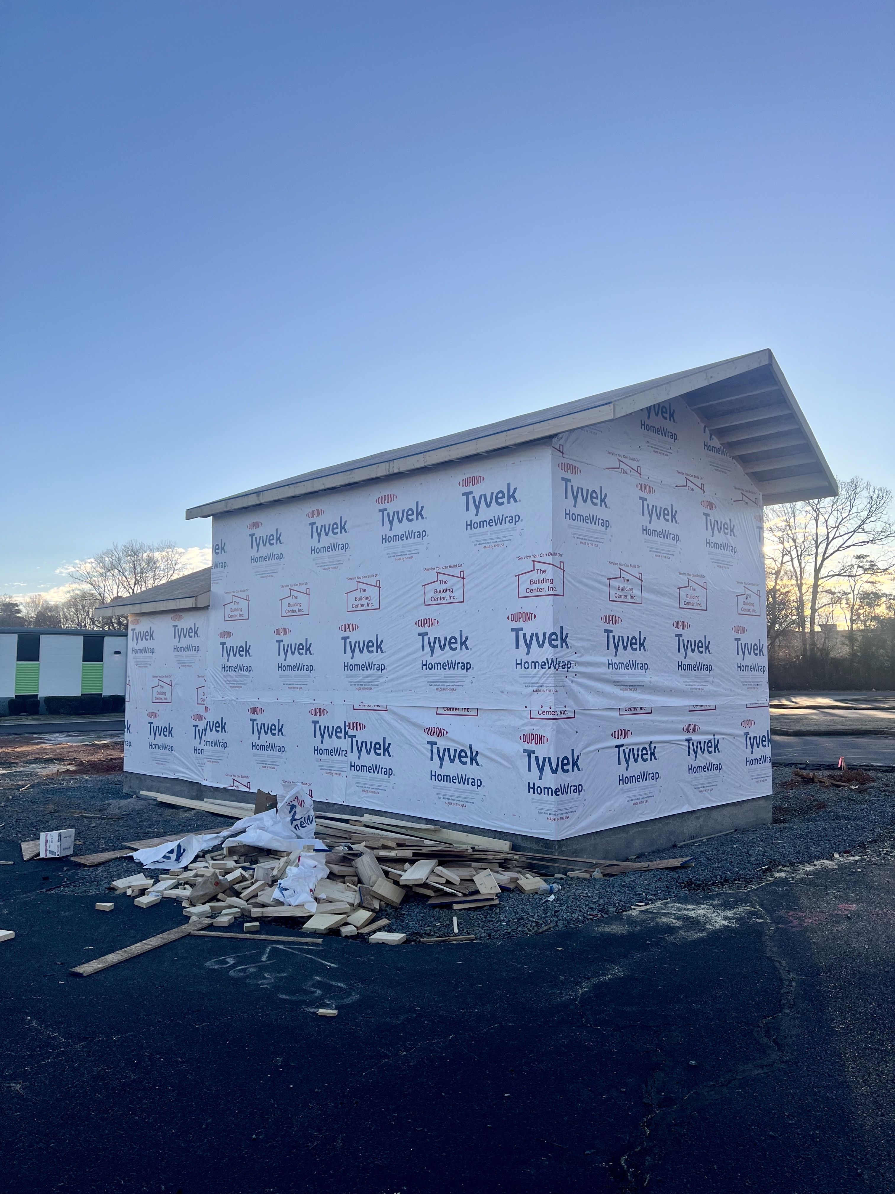Construction of a small coffee shop
