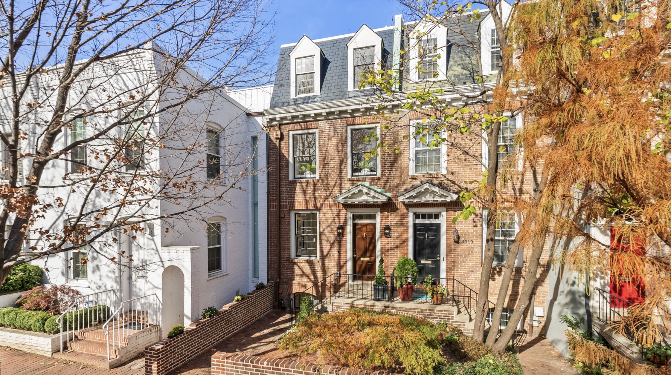 exterior of the kennedys first home as a married couple in DC