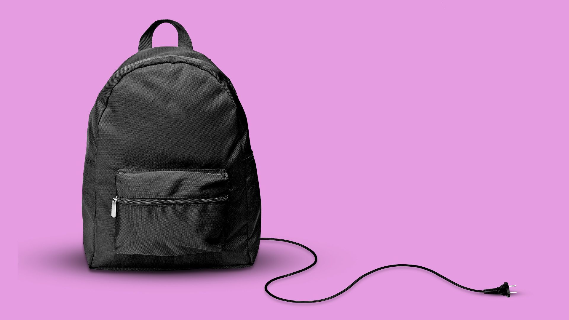 Illustration of an unplugged backpack.