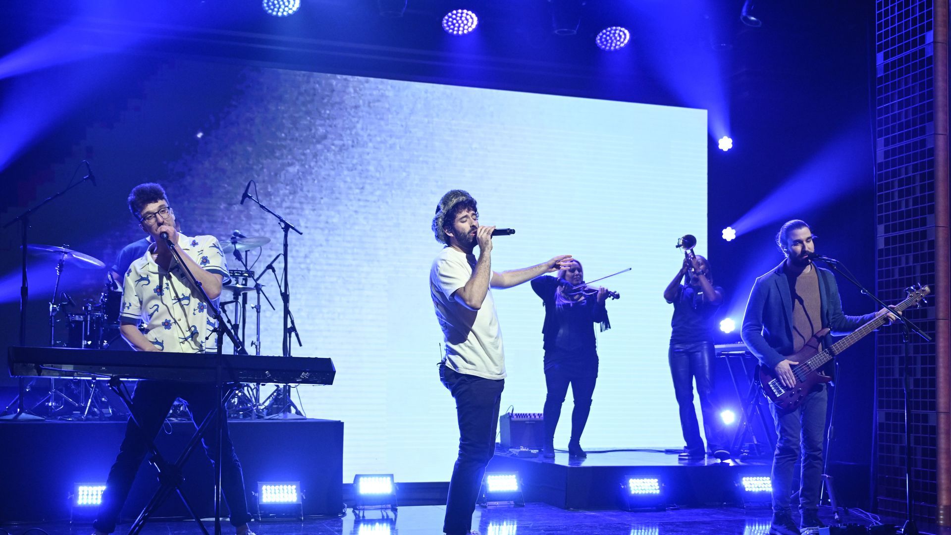 Pop band AJR performs on The Tonight Show