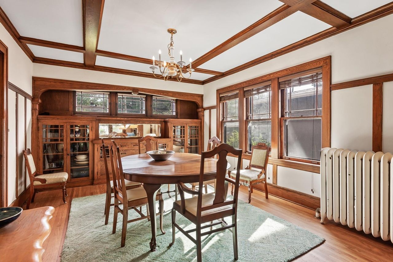 dining room with buffet