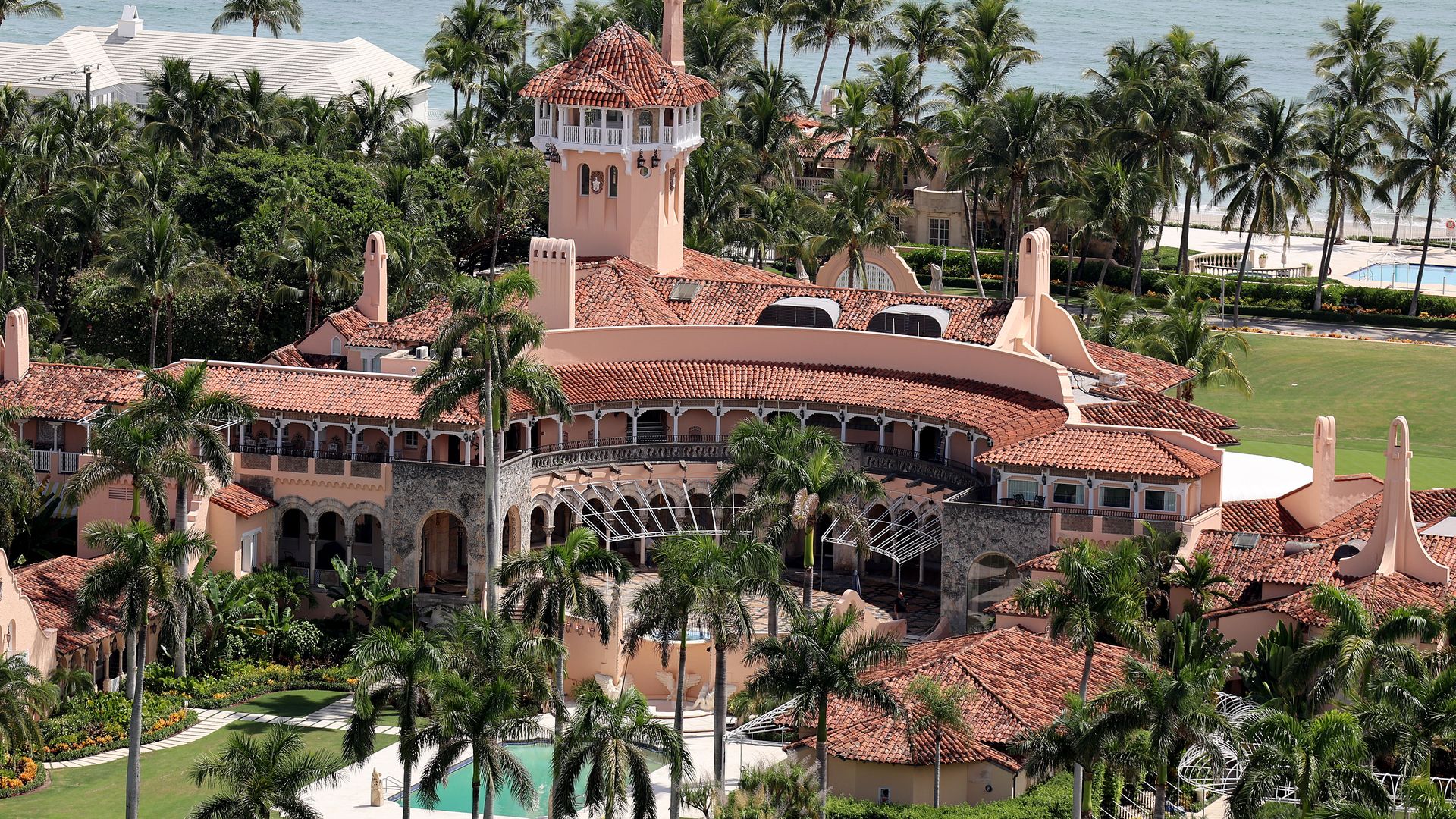 Former U.S. President Donald Trump's Mar-a-Lago estate on September 14, 2022 in Palm Beach, Florida.