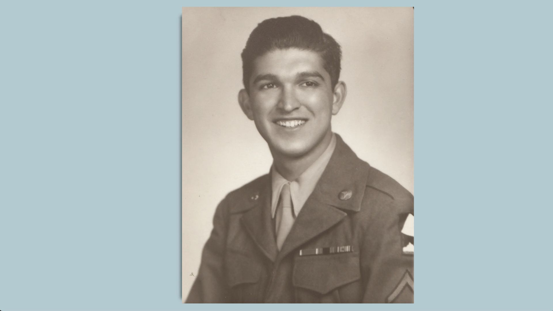 Anthony “Tony” Acevedo in his army uniform, ca. 1943.