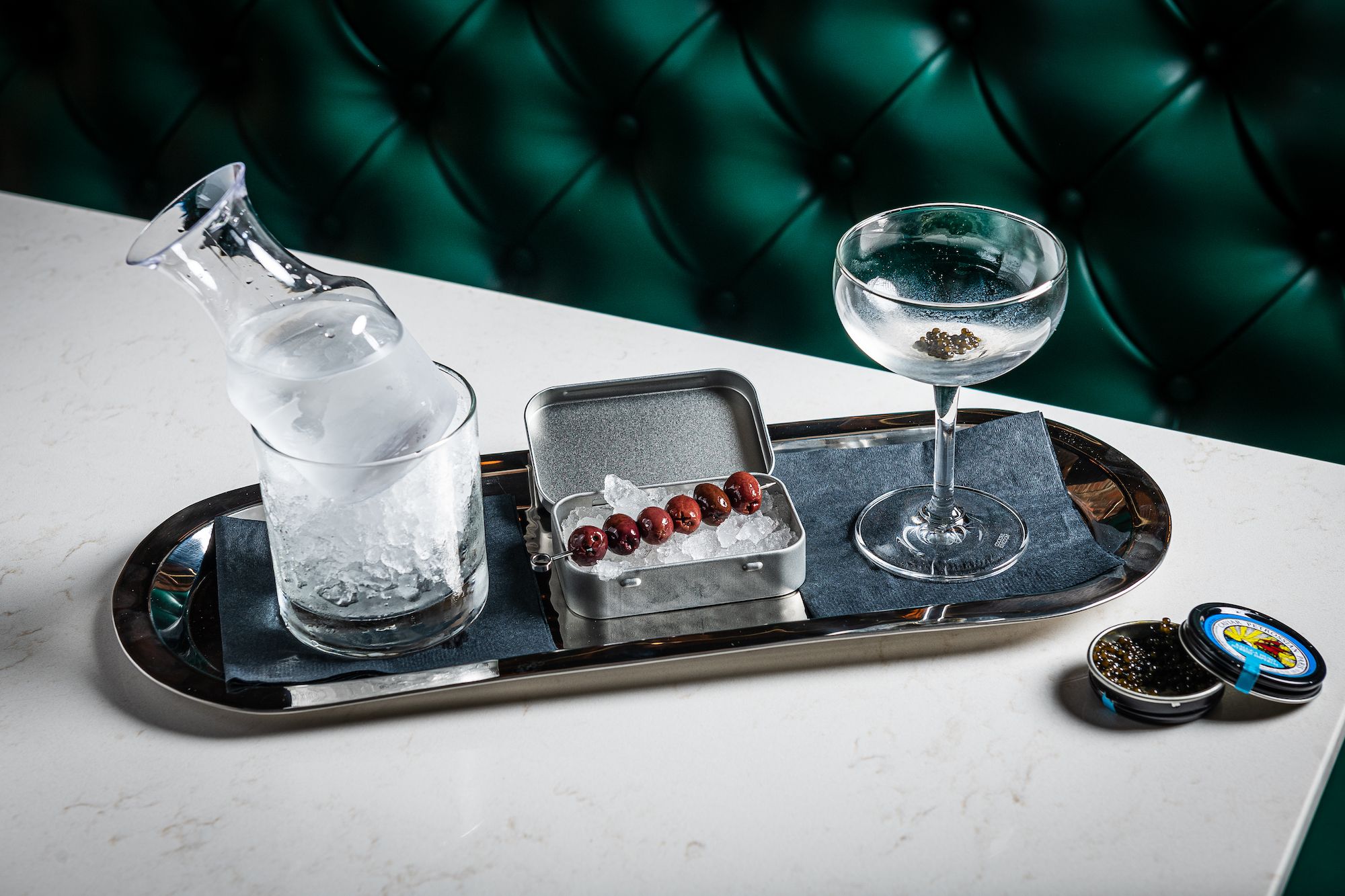 Caviar martini at Josephine. Photo: Rey Lopez