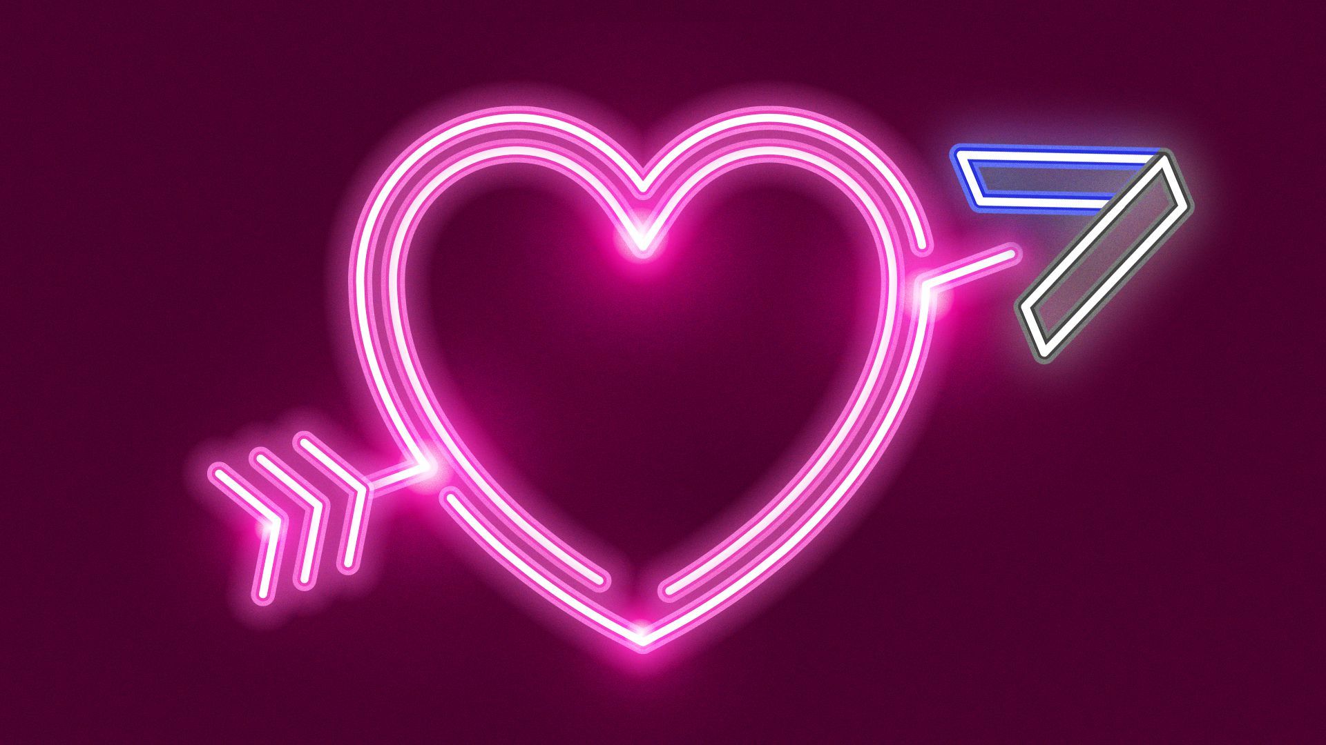 Illustration of a heart with an arrow through it. The tip of the arrow is the Axios A logo.