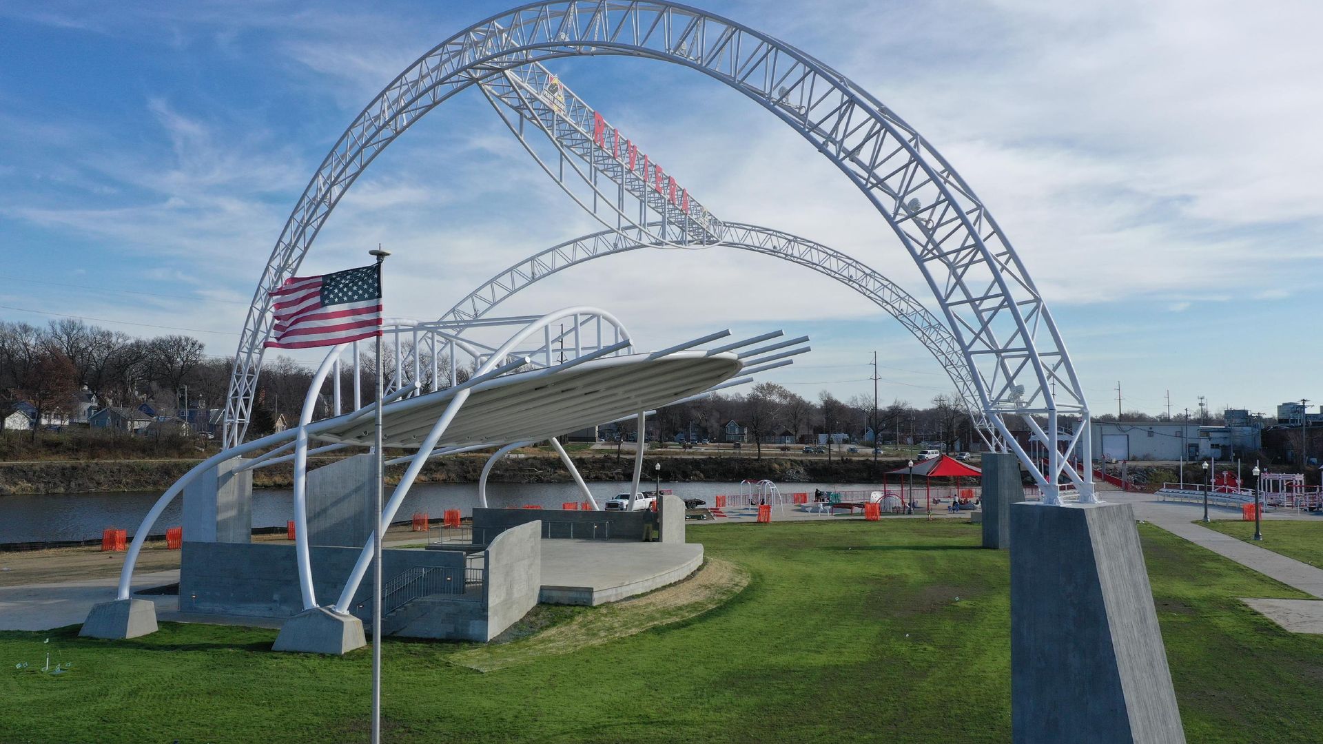 A photo of Des Moines' Riverview Park.