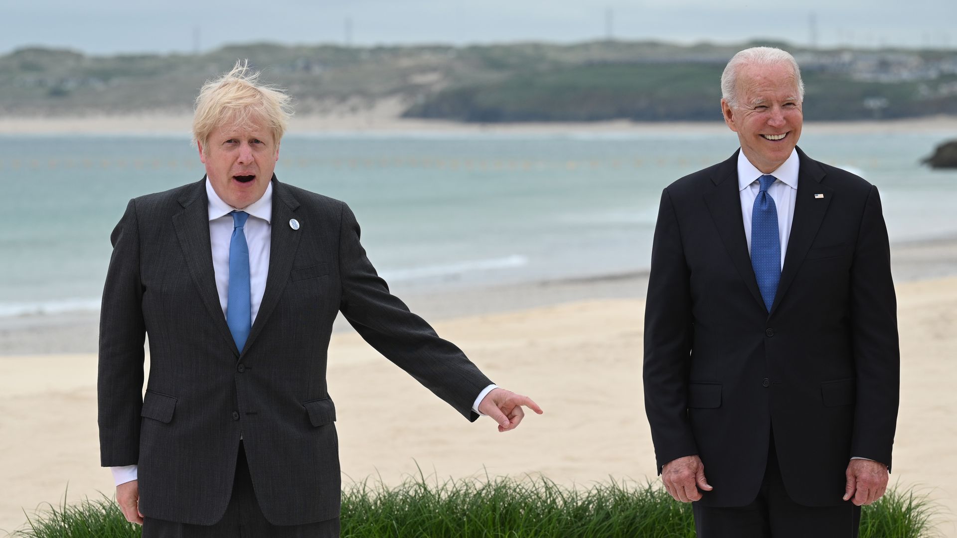 Boris Johnson and Joe Biden