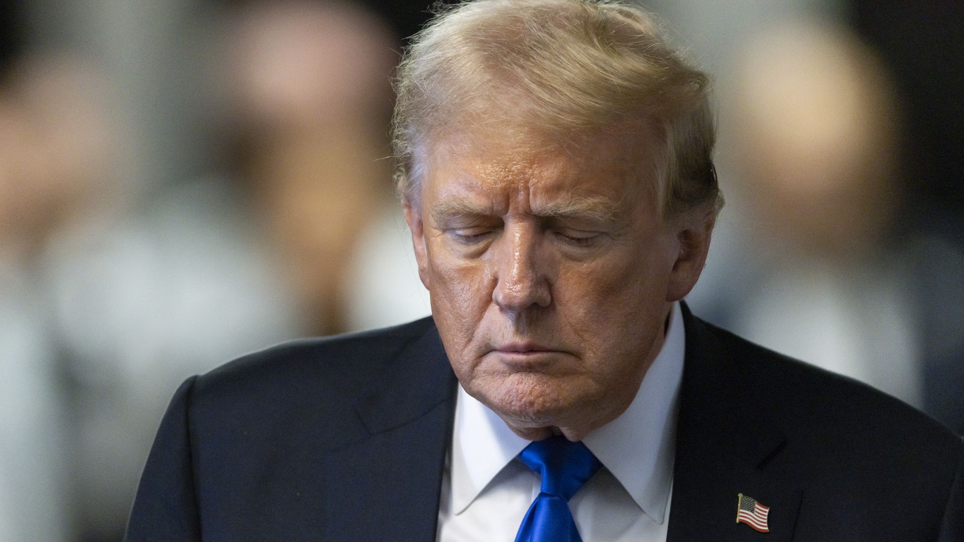 Former President Trump after being convicted in New York.