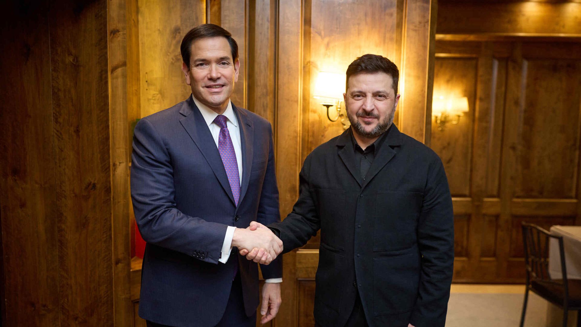 Secretary of State Marco Rubio held a meeting with Ukrainian President Volodymyr Zelensky on the sidelines of the Munich Security Conference in February.